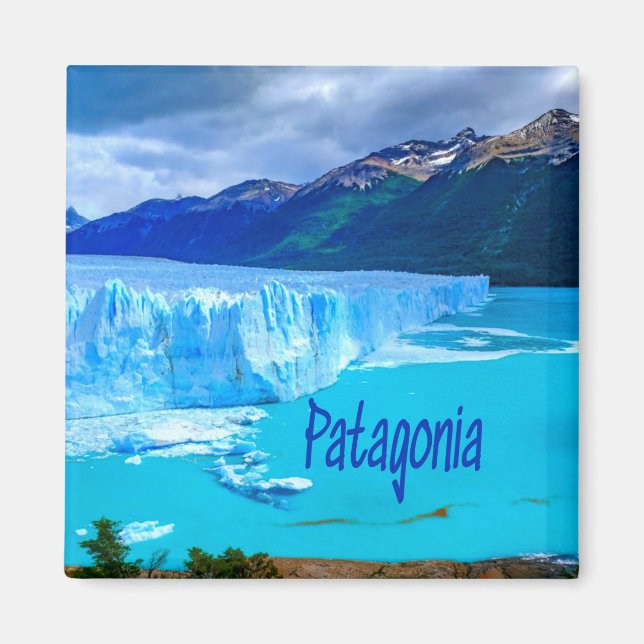 Patagonia South America Glacier and Mountains Magnet (Front)