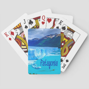 Patagonia South America Glacier and Mountains Playing Cards