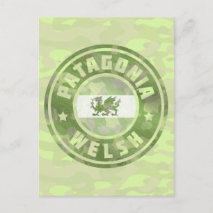 Patagonia Welsh Camo Flag Postcard