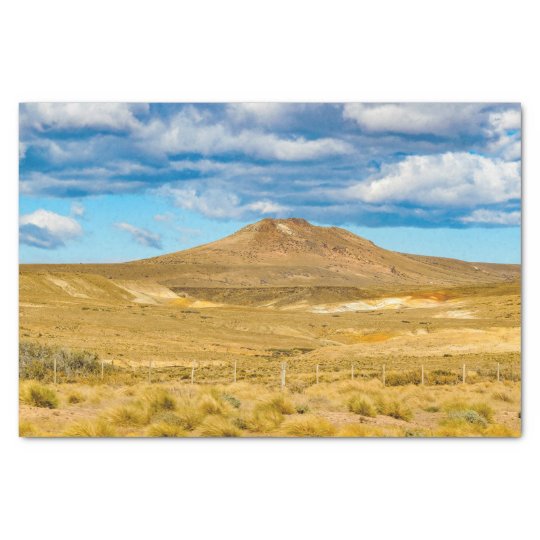 Patagonian Landscape Scene, Argentina Tissue Paper