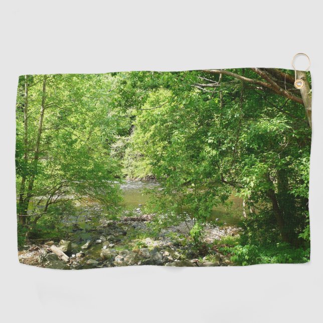 Patapsco River View Maryland Nature Photography Golf Towel (Horizontal)