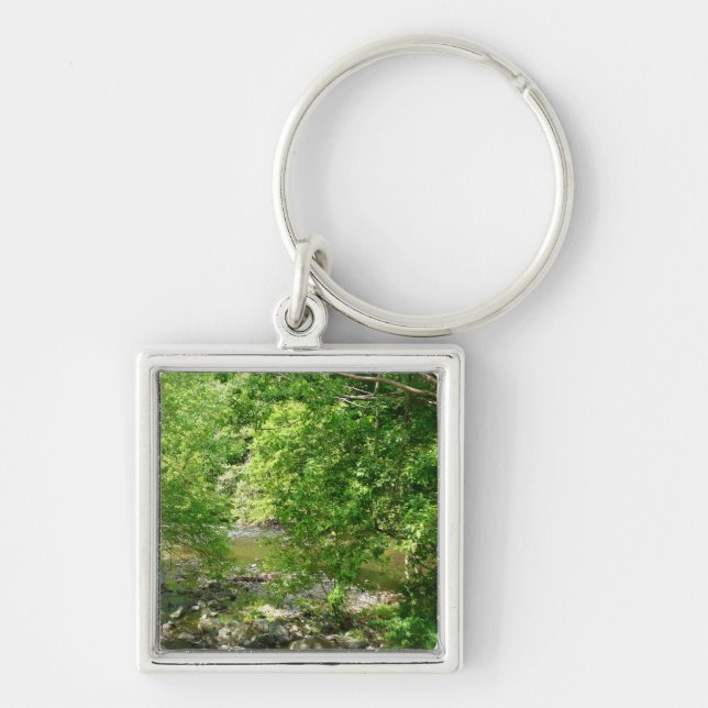 Patapsco River View Maryland Nature Photography Keychain (Front)