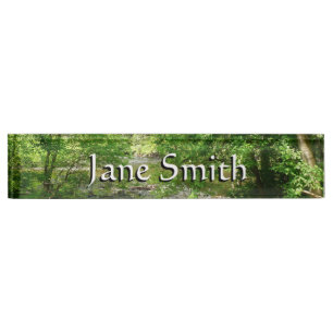 Patapsco River View Maryland Nature Photography Nameplate