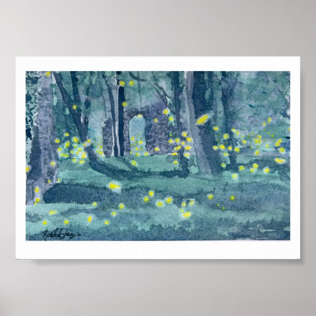 Patapsco Valley Fireflies Poster (Front)
