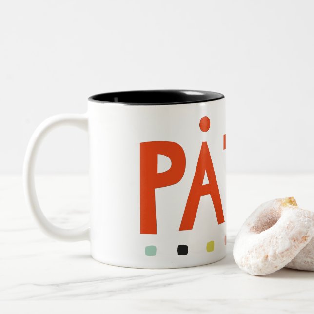 Påtår Two-Tone Coffee Mug (With Donut)
