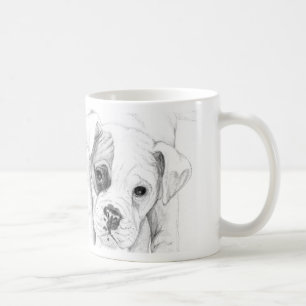 Patch A Boxer Puppy Drawing Art Coffee Mug
