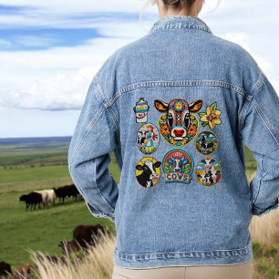 Patch badge collector - Cows Denim Jacket