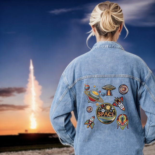 Patch Badge collector- Space Denim Jacket (Creator Uploaded)