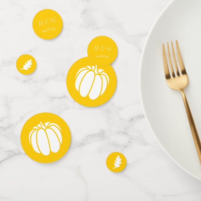 Patch citrouille dans Confetti table Jaune (Groupe)