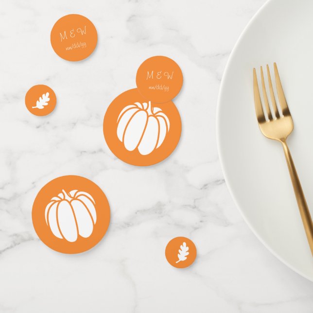 Patch citrouille dans la table orange Confetti (Groupe)