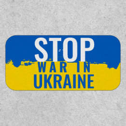 Patch de vêtement Stop War en Ukraine