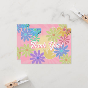 Patch Letter Birthday Party Retro Preppy Thank You Invitation