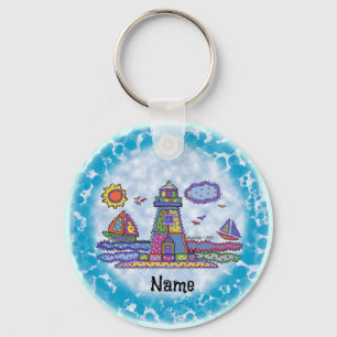 Patch lighthouse  keychain