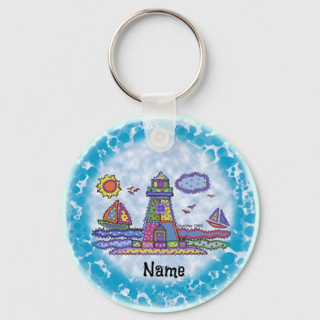 Patch lighthouse  keychain (Front)