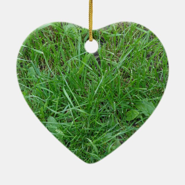 Patch of Grass Ceramic Ornament (Back)