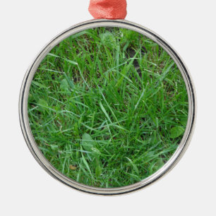 Patch of Grass Metal Ornament
