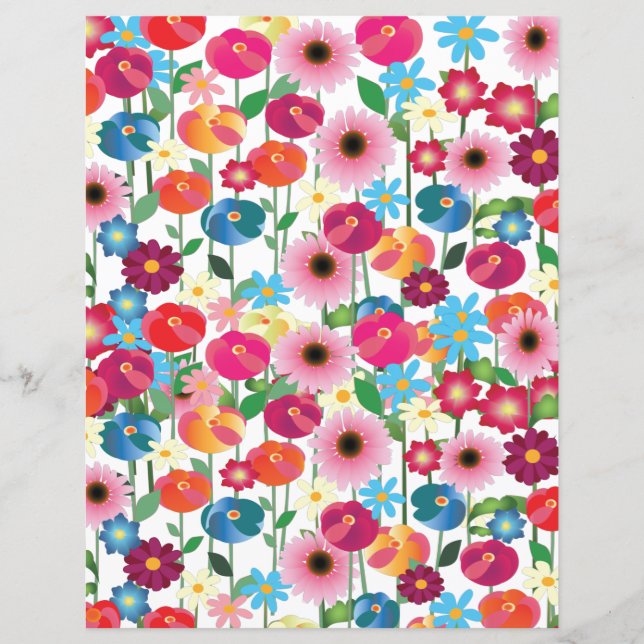 Patch of Posies Scrapbook Paper (Front)