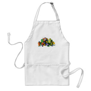 Patch Pansies Standard Apron