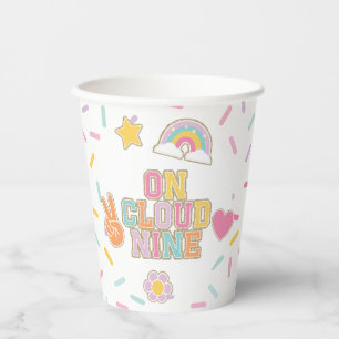 Patch Preppy On Cloud Nine 9th Birthday Paper Cups