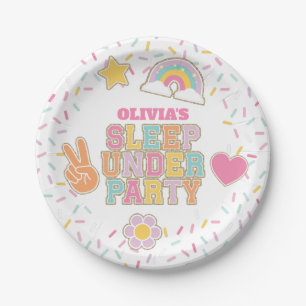 Patch Preppy Sleep under Birthday Paper Plate