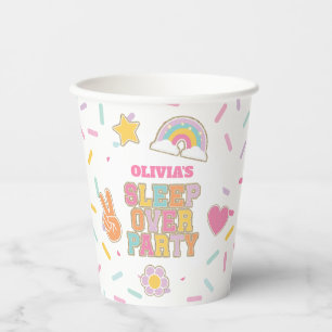 Patch Preppy Sleepover Birthday Paper Cups