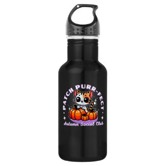 Patch purr-fect - cat pumpkin patch 532 ml water bottle