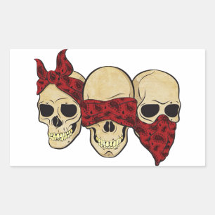 Patch "Skull (deaf, blind, mute)" Sticker