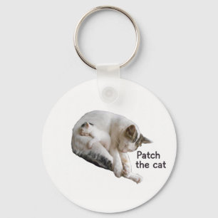 PATCH THE CAT AND HER KITTEN KEYCHAIN