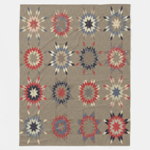 PATCH WORK QUILT (Simulated) Fleece Blankets