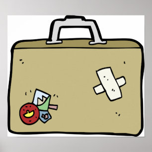 Patched Luggage Poster