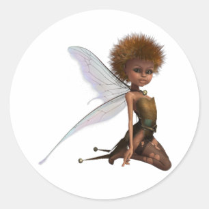 Patches_04_ByPaula_12-24-2011 Classic Round Sticker