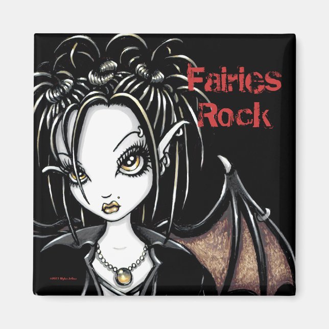 "Patchouli" Magnet de fées gothique (Devant)