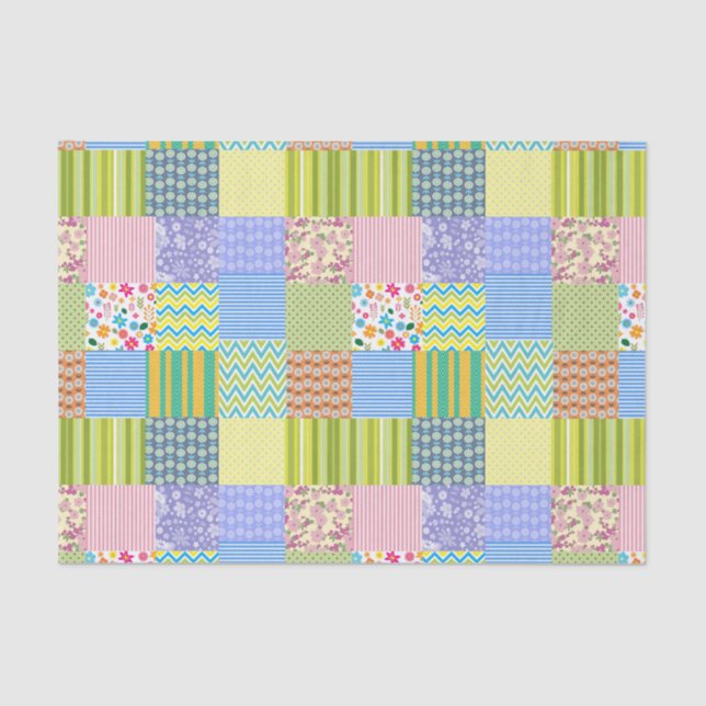 Patchwork 10lb Tissue Paper, White Tissue Paper (Front)