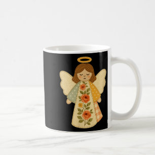 Patchwork Angel Cozy Christmas &amp; Christian Des Coffee Mug