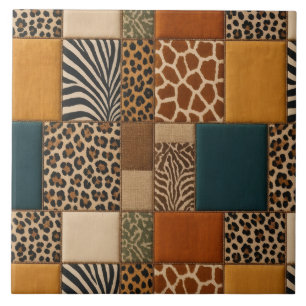 Patchwork Animal Print Tile