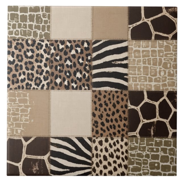 Patchwork Animal Print Tile (Front)