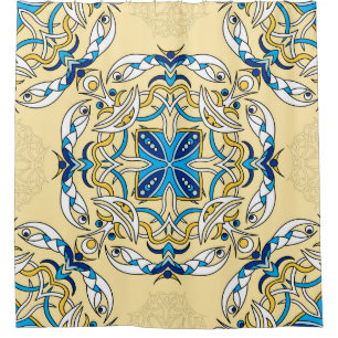 Patchwork Arabic Floral Vintage Texture