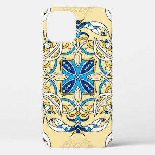 Patchwork Arabic Floral Vintage Texture iPhone 12 Case