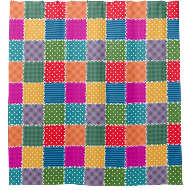 Patchwork Background: Diverse Pattern Mix (Front)