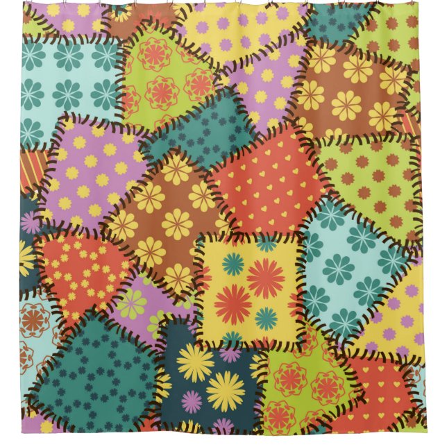 patchwork background with different patterns (Front)