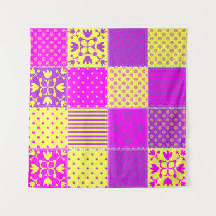 patchwork background with different patterns art,b tapestry