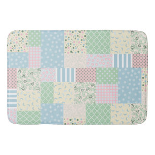 Patchwork bath mat