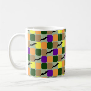 Patchwork Bats Coffee Mug
