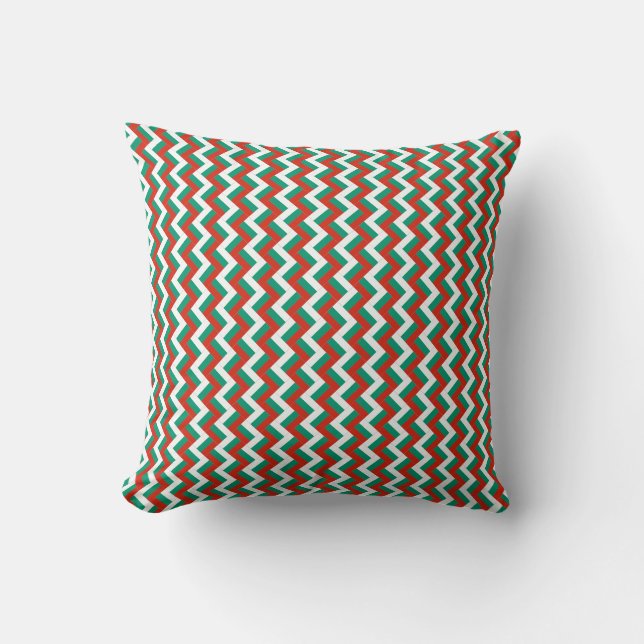 Patchwork Bulgaria Flag Pattern  Throw Pillow (Front)