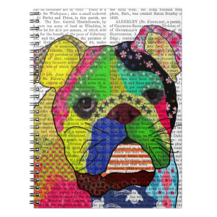 Patchwork Bulldog Notebook