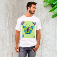 Patchwork Butterfly Pattern on Green