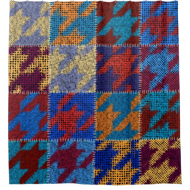 Patchwork canvas: imitation vintage pattern. (Front)