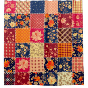 Patchwork Charm: Floral & Geometric Mix