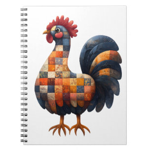 Patchwork Cockerel Notebook
