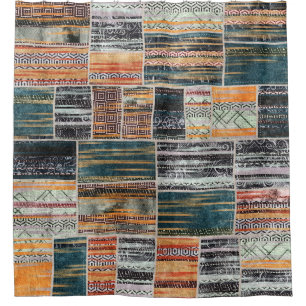 Patchwork collage mix, quilt pattern print.